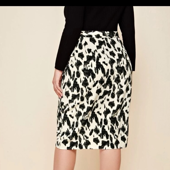 4XL Size 20 Shein All Over Leopard Print True Wrap Skirt - Picture 4 of 4